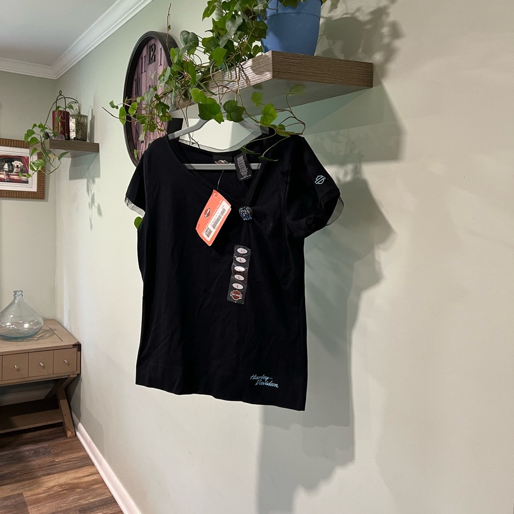 Harley-Davidson Black Casual Top